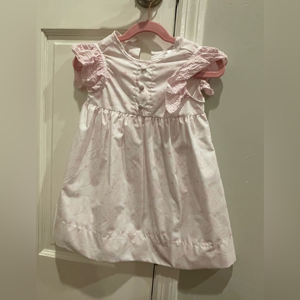 Eliza and James - 3t dress- pink and white